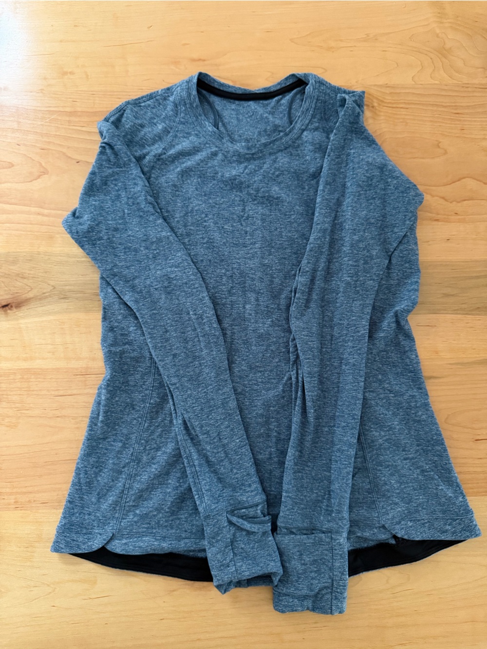 lululemon athletica Heather Slate Long Sleeve Tee